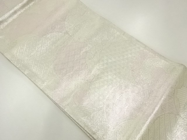 JAPANESE KIMONO / ANTIQUE FUKURO OBI / SILK / SAGANISHIKI / WOVEN CLOUD